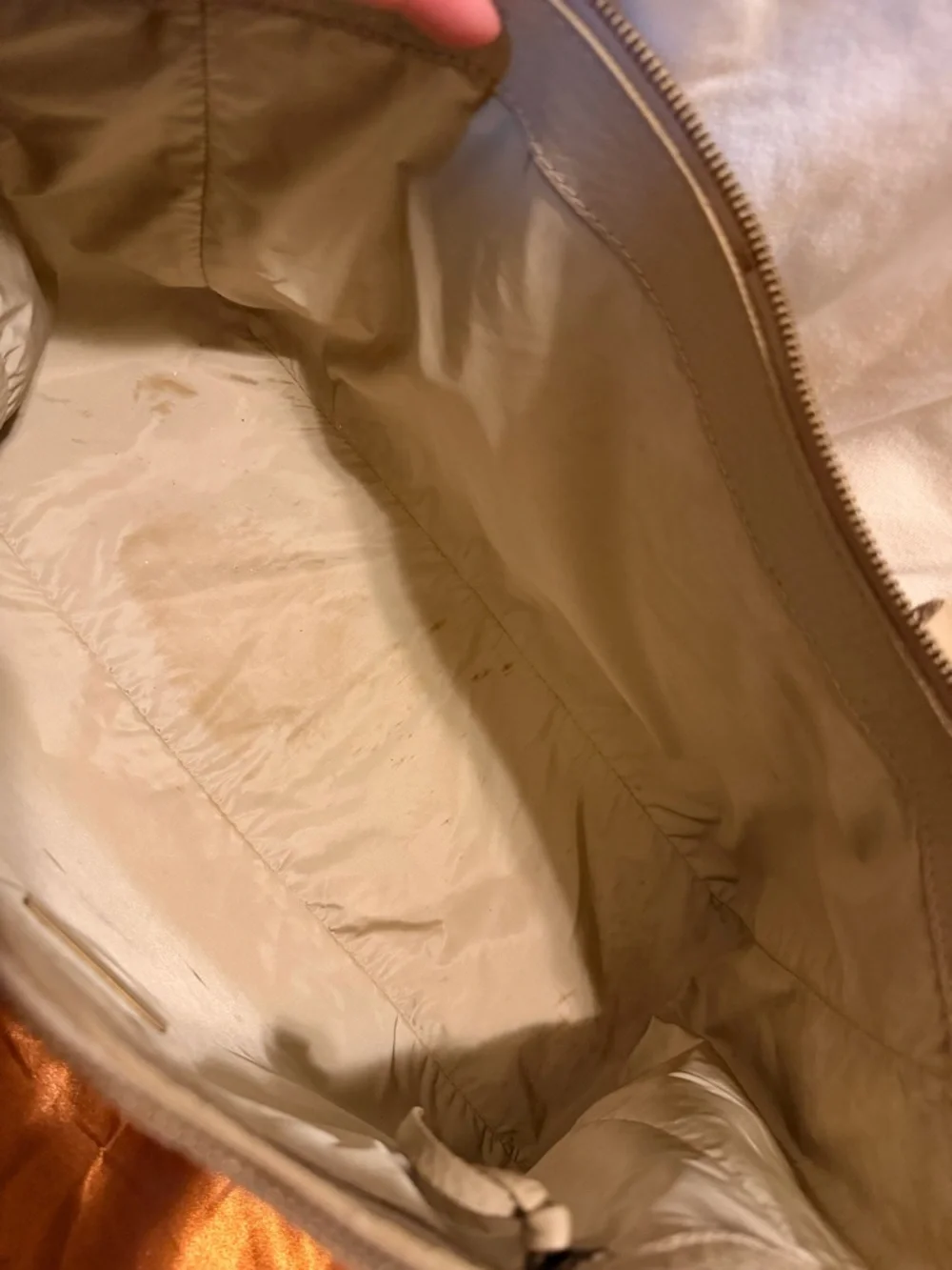 Project Authentic Miu Miu Pebbled Leather Satchel in Beige - Picture 4 of 6